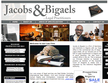 Tablet Screenshot of jacobsandbigaels.com